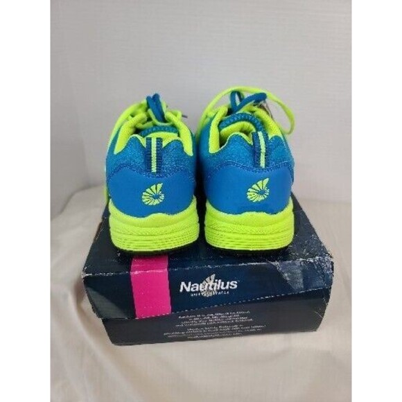 NIB Nautilus Safety Footwear - SZ 8W Blue/Green/Blue safety toe womans - Picture 4 of 12